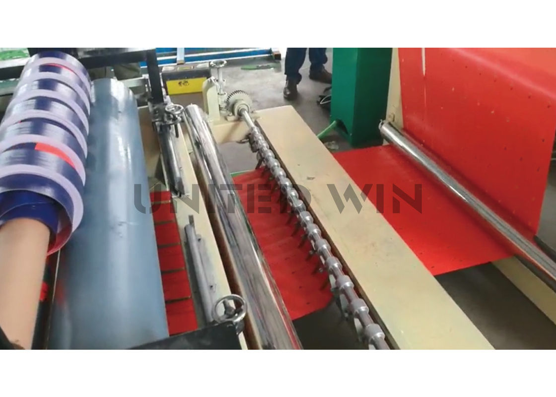 Dotting And Slitting Ldpe Tarpaulin Manufacturing Machine 4KW